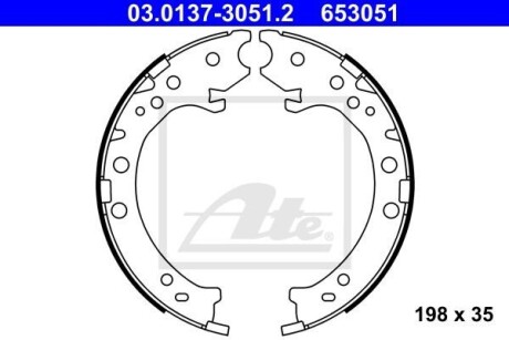 Szczeki ham.honda cr-v iv 12- - (43053S9AE52, 43053S9AE50, 43053S9AE51) ATE 03013730512