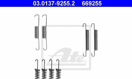 Комплектующие, стояночная тормозная система - ATE 03.0137-9255.2