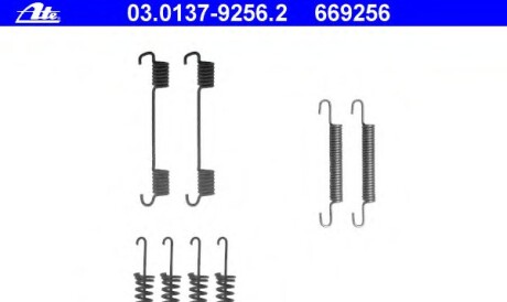 Фото 2 - Комплектуюча колодок ATE 03.0137-9256.2