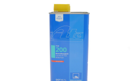 Рідина гальмівна DOT4 Type 200 New Racing (1L) - (lp048ape001bfh, b000750m3, 83135a82511) ATE 03.9901-6212.2 (фото 1)