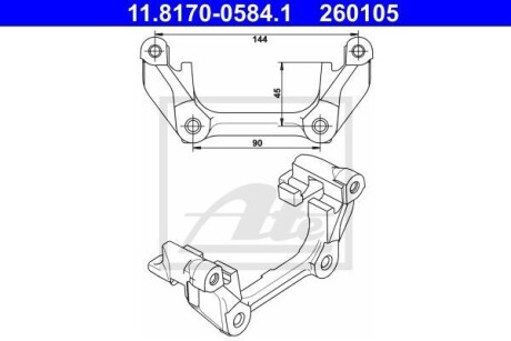 Кронштейн - ATE 11.8170-0584.1