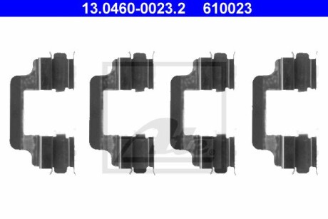 Пружинки для гальмівних колодок (к-кт 4шт) - (3D0615231, 440832032R) ATE 13046000232