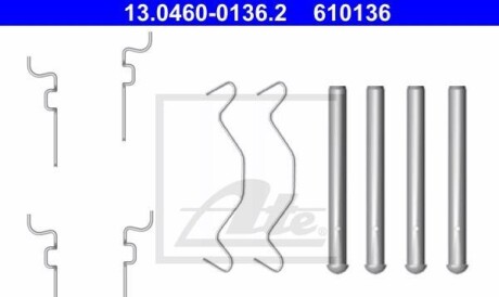 Комплектующие, колодки дискового тормоза - ATE 13.0460-0136.2