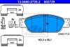 Комплект тормозных колодок, дисковый тормоз - (xr813324) ATE 13.0460-2729.2 (фото 2)