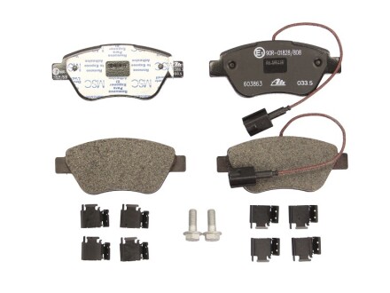 Комплект тормозных колодок, дисковый тормоз - ATE 13.0460-3863.2