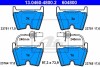 Колодки гальмівні дискові, к-кт - (3D0698151A) ATE 13.0460-4800.2 (фото 2)