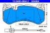 Комплект тормозных колодок, дисковый тормоз - (4F0698151H, 4F0698151G, 4F0698151F) ATE 13.0460-4864.2 (фото 2)