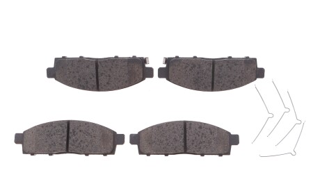 Колодки тормозные (передние) Mitsubishi L200 05-/Pajero Sport II 08-/Fiat Fullback 16- (с аксессуара - ATE 13.0460-5570.2