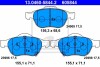 Комплект тормозных колодок, дисковый тормоз - (0446505090, 0446505050, 0446505070) ATE 13.0460-5844.2 (фото 2)