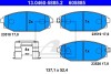 Комплект тормозных колодок, дисковый тормоз - (58101M1A00, S2000100, SB000100) ATE 13.0460-5885.2 (фото 2)