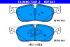 Колодки гальмівні дискові, к-кт - (t4N9760, T4N13434, LR090689) ATE 13046073412 (фото 1)