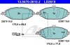 Колодки гальмівні дискові керамічні, к-кт - (a0084203820, A0084202820, 0084203820) ATE 13047026102 (фото 1)