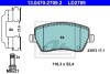 Комплект тормозных колодок, дисковый тормоз - (d1060BH40A, 410608481R, 4154210510) ATE 13.0470-2709.2 (фото 1)