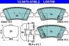 Комплект тормозных колодок, дисковый тормоз - (583021RA30, 583021WA35, 583022KA10) ATE 13047057862 (фото 1)