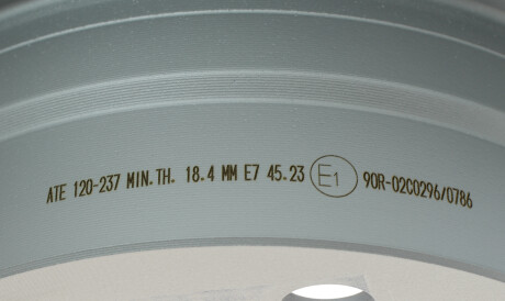 Фото 3 - Гальмівний диск ATE 24012002371