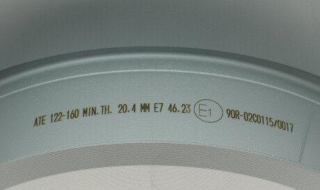 Фото 3 - Тормозной диск ATE 24.0122-0160.1 (24012201601)