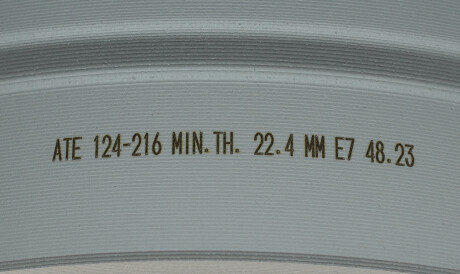 Фото 3 - Гальмівний диск ATE 24012402161