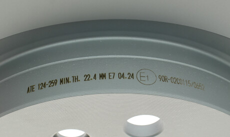 Фото 3 - Гальмівний диск ATE 24012402591