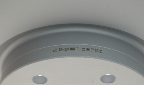 Фото 3 - Гальмівний диск ATE 24.0125-0209.1 (24012502091)