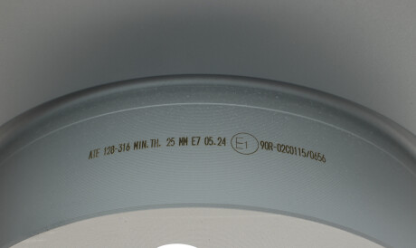 Фото 3 - Гальмівний диск ATE 24.0128-0316.1 (24012803161)