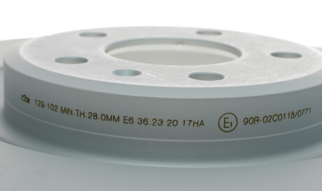 Фото 2 - Гальмівний диск ATE 24.0129-0102.1 (24012901021)