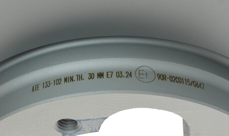 Фото 3 - Гальмівний диск ATE 24.0133-0102.1 (24013301021)