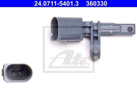 Датчик, частота вращения колеса - (7L0927807A, 7L0927807B, 95560640511) ATE 24.0711-5401.3