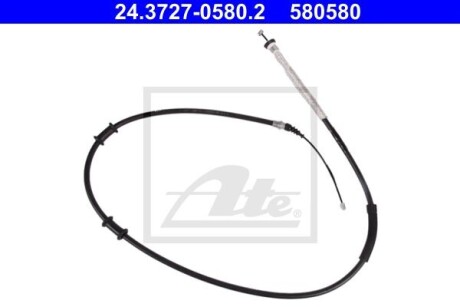 Фото 3 - Трос ручного тормоза ATE 24.3727-0580.2 (24372705802)