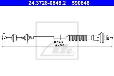 Трос зчеплення - ATE 24372808482