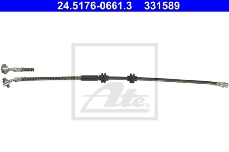 Фото 2 - Гальмівний шланг ATE 24.5176-0661.3 (24517606613)