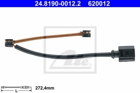 Фото 2 - Датчик износа тормозных колодок ATE 24.8190-0012.2 (24819000122)