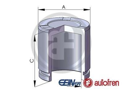 Поршень супорта перед MB CLA/GLA/Renault Trafic 14- 60x52,5 - AUTOFREN D025533