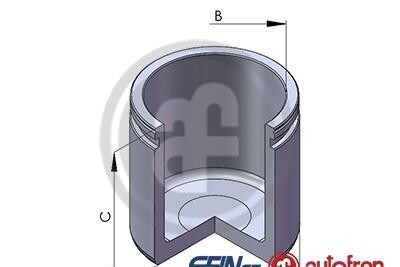 Поршень, корпус скобы тормоза - AUTOFREN D02558 (фото 1)