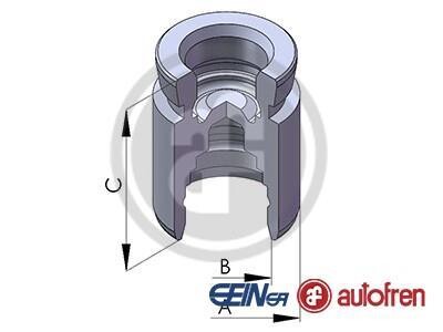 Поршень гальмівного супорта - ((NA012661X, NA012661XA, NA012671X, NA012671XA, NA752661XB)) AUTOFREN D025652