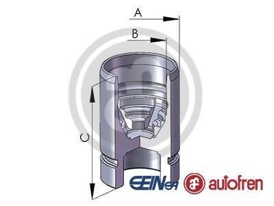 Поршень супорта зад MAZDA 626/323/MX-6 (30x45,5) 89-04 - (3664573, 3736435, 3998559) AUTOFREN D02589