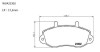 Колодки тормозные передние Opel Movano (98-)/Renault Master II (98-) - (1605979, 4404777, 4501150) AUTOMOTOR France ABP0104 (фото 1)