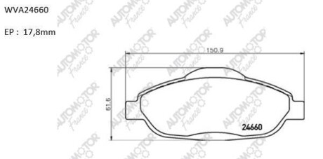 Колодки тормозные барабанные Peugeot 308 1.4; 1.6 (07-) - AUTOMOTOR France ABP4357