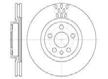 Диск тормозной передний (цена за 2шт) Peugeot 806 2,0 2,1 TD (94-) - (0001309392080, 1317651080, 1309392080) AUTOMOTOR France ADC3413