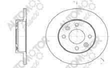 Диск тормозной передний (цена за 2шт) Renault Clio 1,2 1,9 D (86-) - AUTOMOTOR France ADC4705