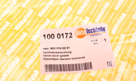 Фото 3 - Прокладка клапанної кришки AUTOTECHTEILE 100 0172 (1000172)