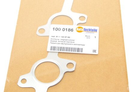 Фото 2 - Прокладка выпускного коллектора AUTOTECHTEILE 100 0186 (1000186)