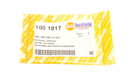 Фото 3 - Масляний фільтр AUTOTECHTEILE 100 1817 (1001817)
