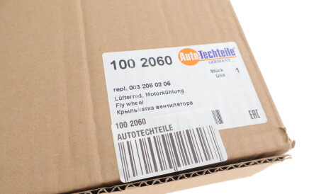 Фото 2 - Вентилятор охолодження двигуна AUTOTECHTEILE 100 2060 (1002060)