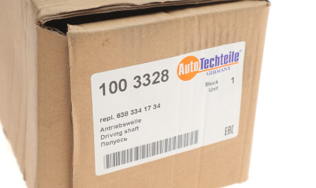 Фото 2 - Полуось AUTOTECHTEILE 100 3328 (1003328)