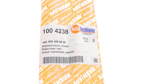 Фото 2 - Тормозной шланг AUTOTECHTEILE 100 4238 (1004238)