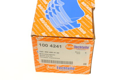 Фото 7 - Тормозные колодки AUTOTECHTEILE 100 4241