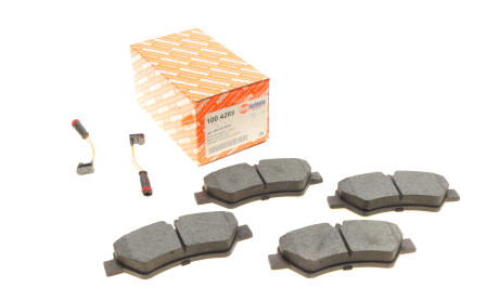 Комплект гальмівних накладок, дискове гальмо - AUTOTECHTEILE 100 4269
