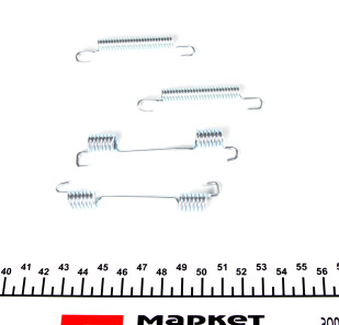 Фото 3 - Комплектуюча колодок AUTOTECHTEILE 100 4321 (1004321)