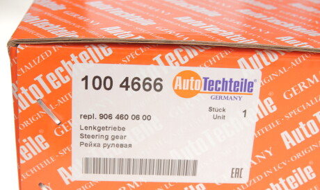 Фото 2 - Рульова рейка та кріплення AUTOTECHTEILE 100 4666