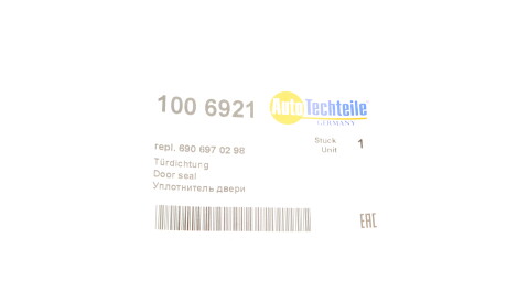 Фото 2 - Автозапчасть AUTOTECHTEILE 100 6921 (1006921)
